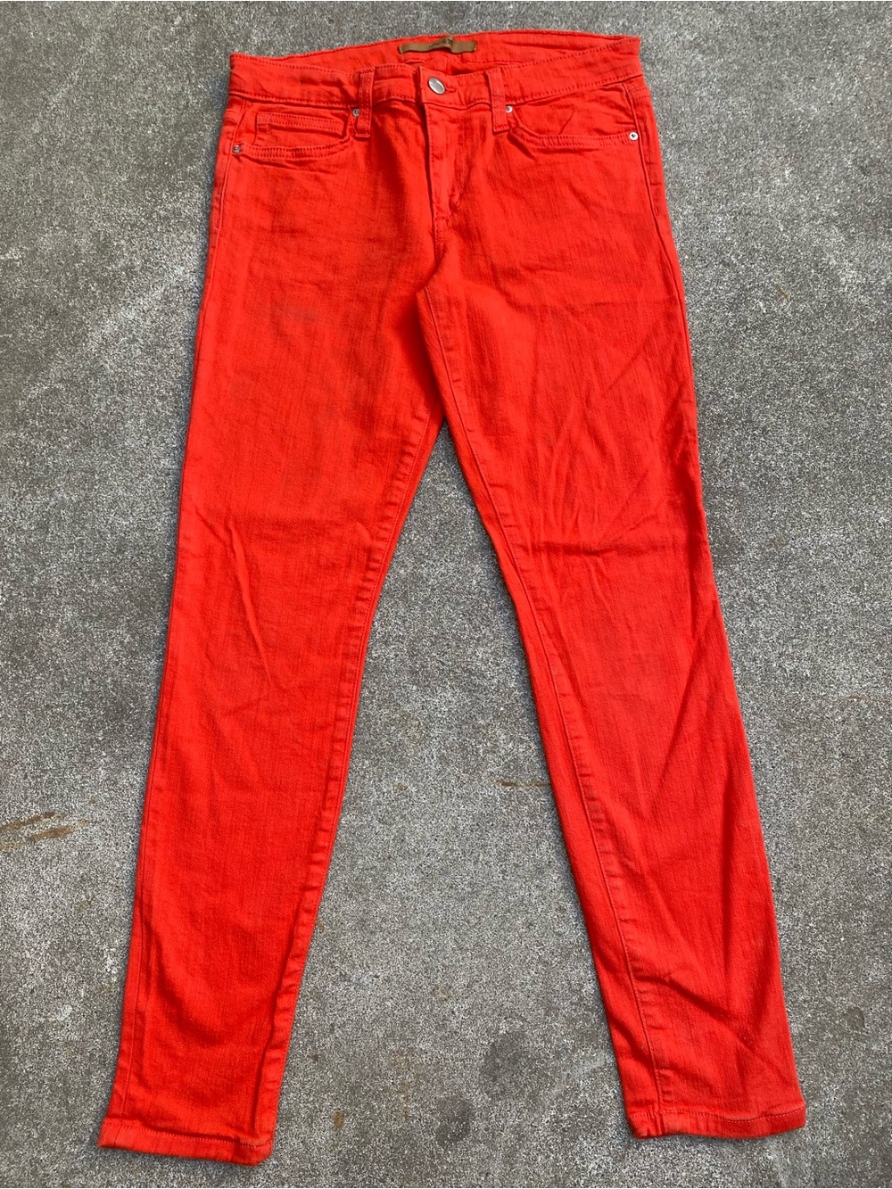 Joe's Jeans The Skinny Orange Poppy Stretch Jeans Sz 29 (8) Halloween Fall